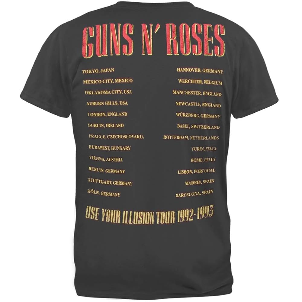 Amazon.com: Guns N' Roses - Cartoon 92 Tour Premium T-Shirt